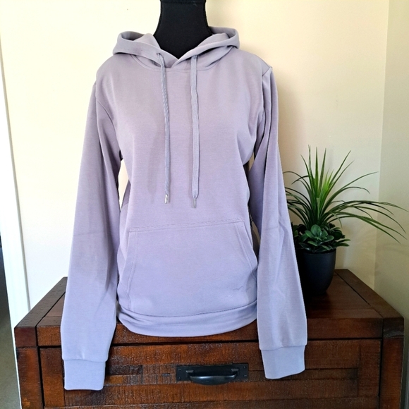 Lazy Pants Brushed Sueded Hoodie Pale Purple Women's Small Cozy Sweatshirt - Picture 1 of 11